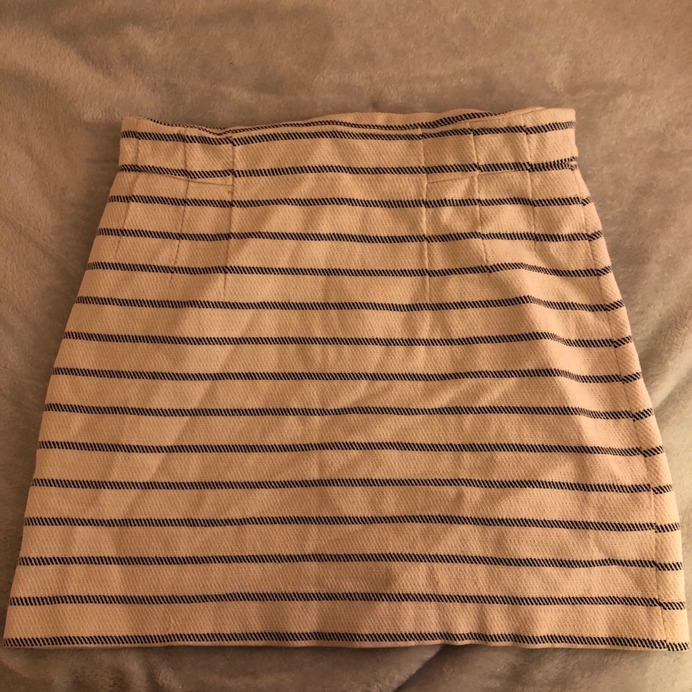 Striped mini skirt